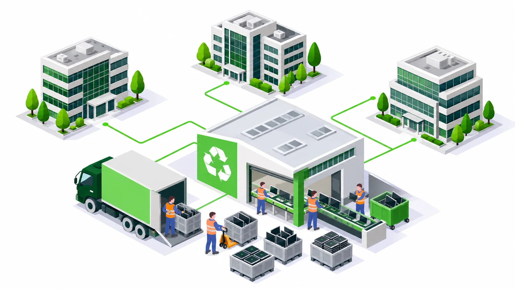 How to plan e-waste collection across multiple Indian offices